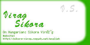 virag sikora business card